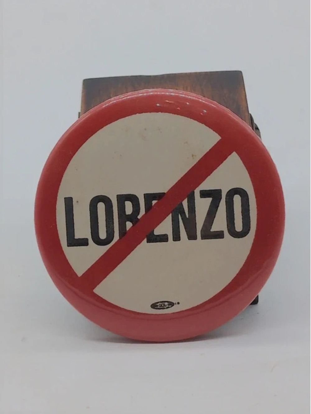 Vintage 1980s "No Lorenzo" Eastern Airlines Strike Union Pinback Button 2.25"